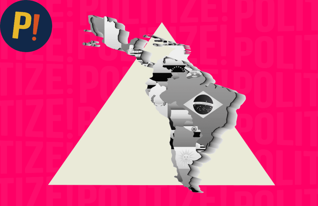 Mapa de América Latina representa la latinidad