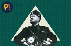 Imagen de Bendito Mussolini representando el fascismo