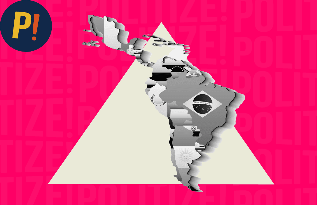 Mapa de América Latina representa la latinidad