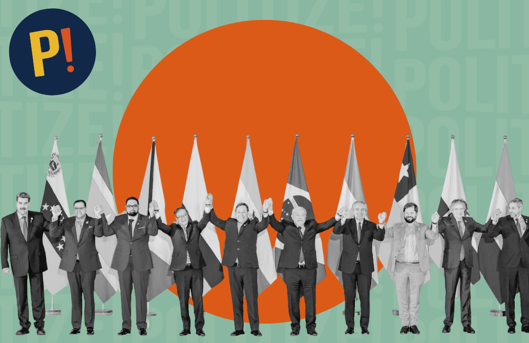 Imagen de capa con jefes de Estado y de gobierno de países latinoamericanos